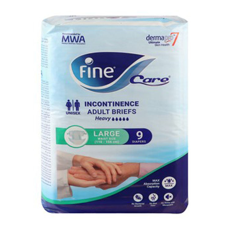 Fine Care Incontinence Unisex Briefs Large Waist (110-156cm)