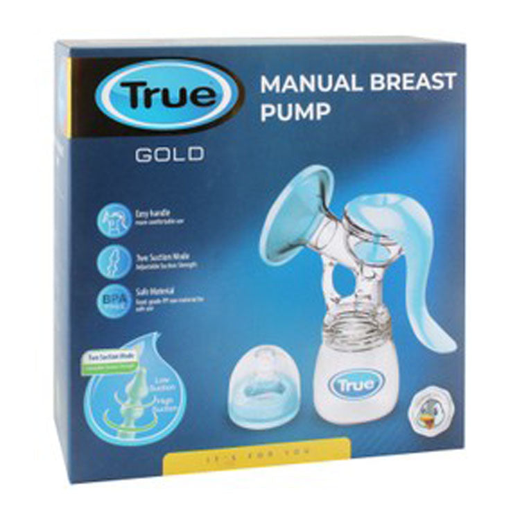 True Gold Manual Breast Pump - BPA free