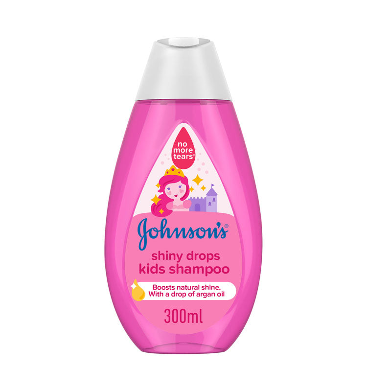 Johnson's Baby Shiny Drops Kids Shampoo with Argan Oil - dye free, alcohol free, parabens free