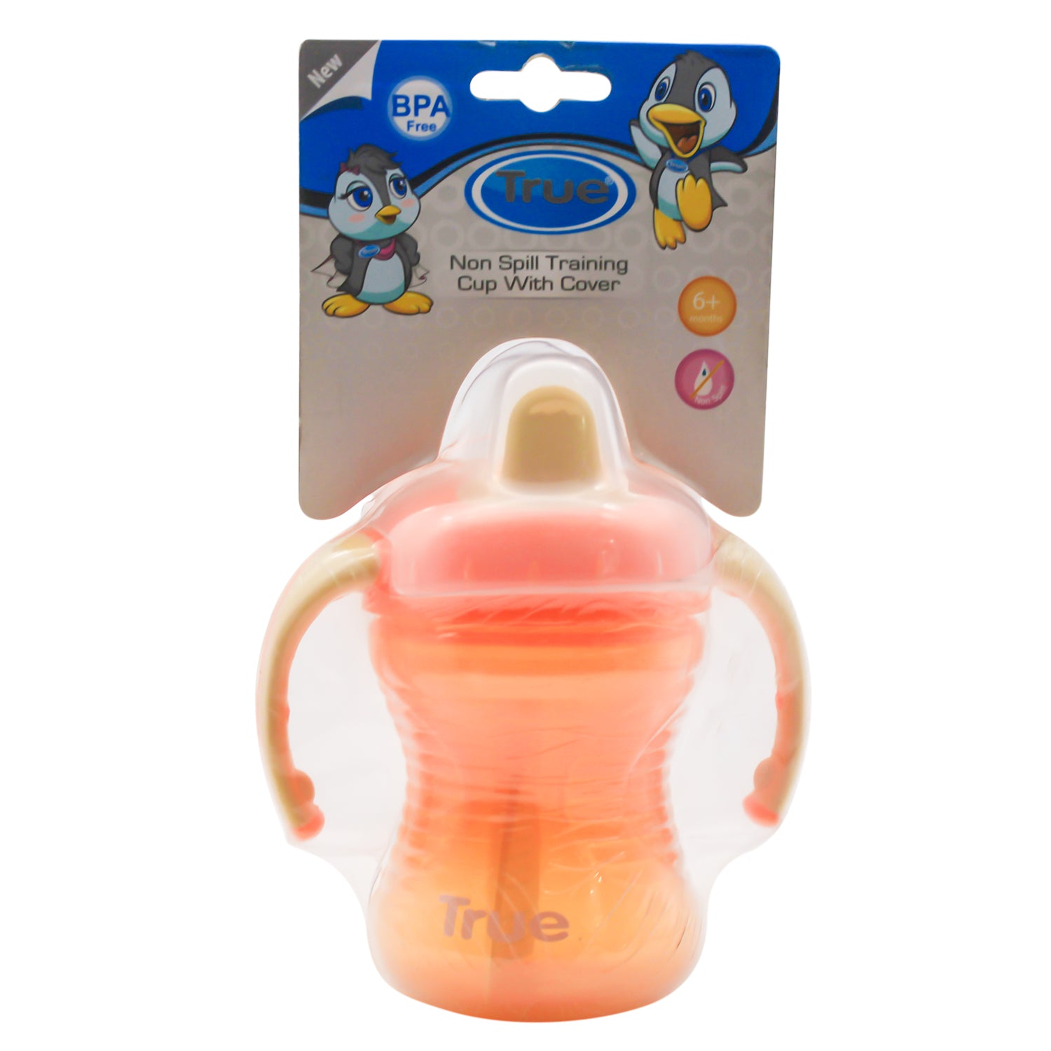 True Blue 270ml Baby Cup with Cover (9+ Months) - BPA free