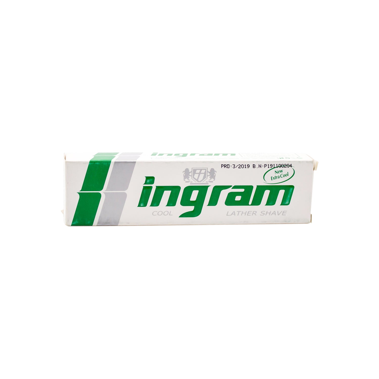 Ingram Extra Cool Lather Shaving Cream with Glycerin & Coconut Oil for Normal Skin - alcohol free, parabens free, sulfate free