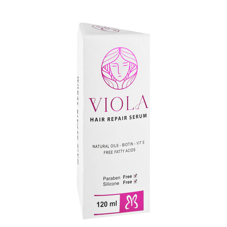Viola Repairing Hair Serum with Biotin, Vitamin E & Natural Oils - fatty acids free, parabens free, silicone free