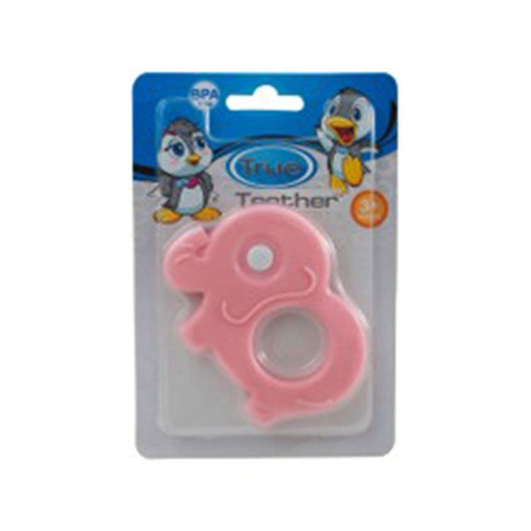 True Pink Teether for Babies (3+ Months) - BPA free