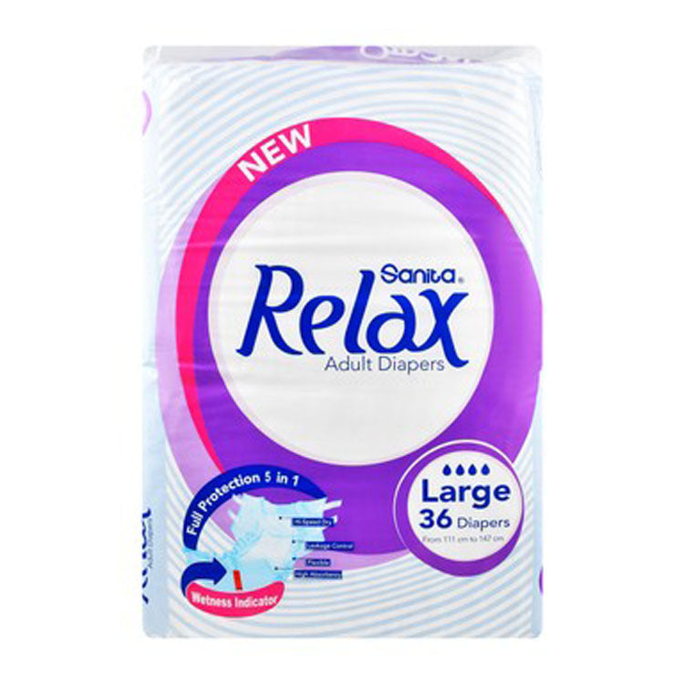 حفاضات سانيتا ريلاكس للكبار (111-147 سم)