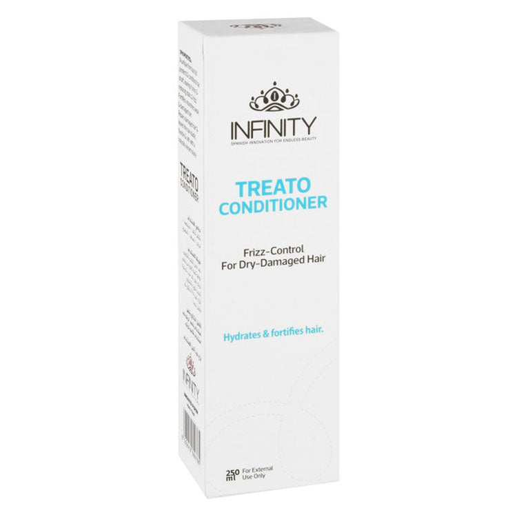 Infinity Treato Anti-Frizz, Hydrating & Fortifying Conditioner for Dry & Damaged Hair - parabens free, phthalate free, fragrance free