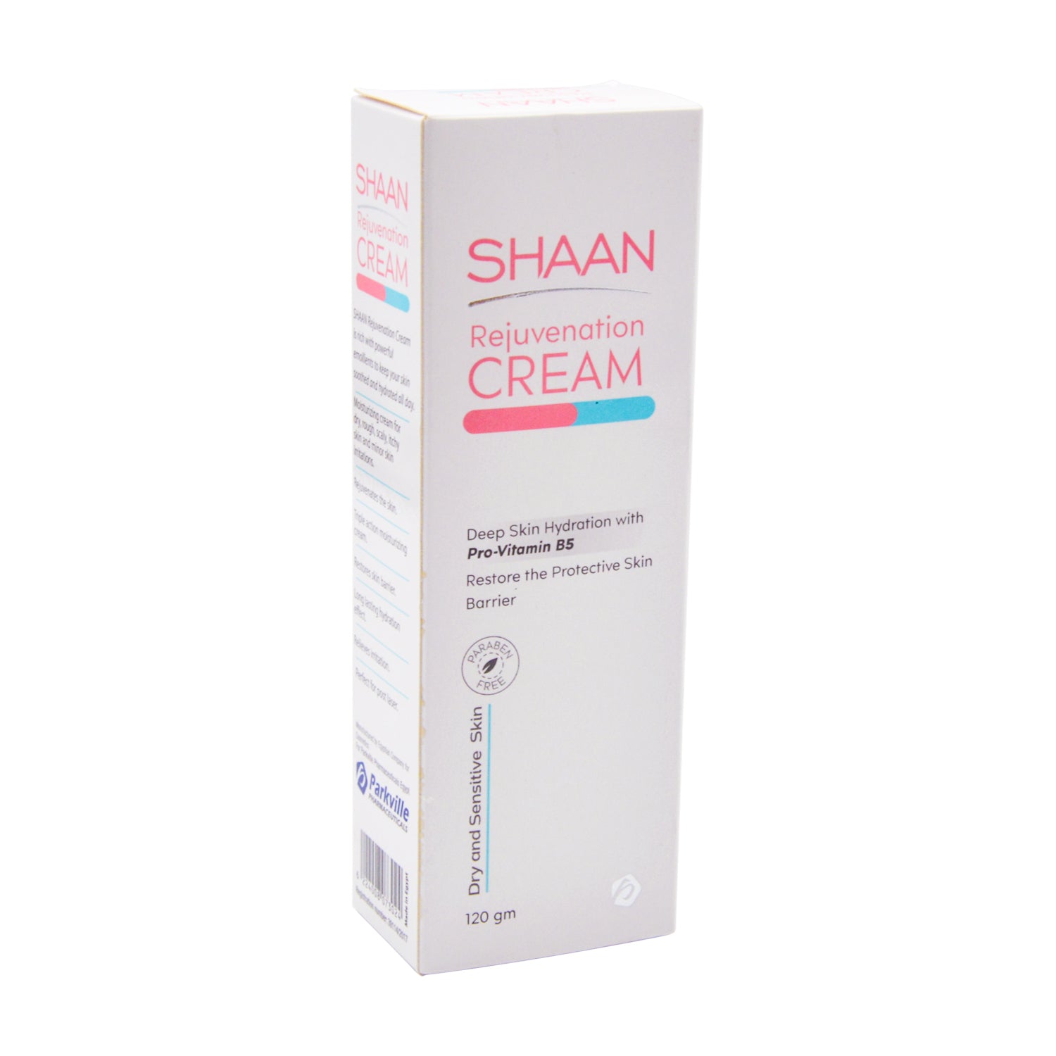 Shaan Rejuvenation Moisturizing Cream with Pro-Vitamin B5 for Dry & Sensitive Skin - parabens free
