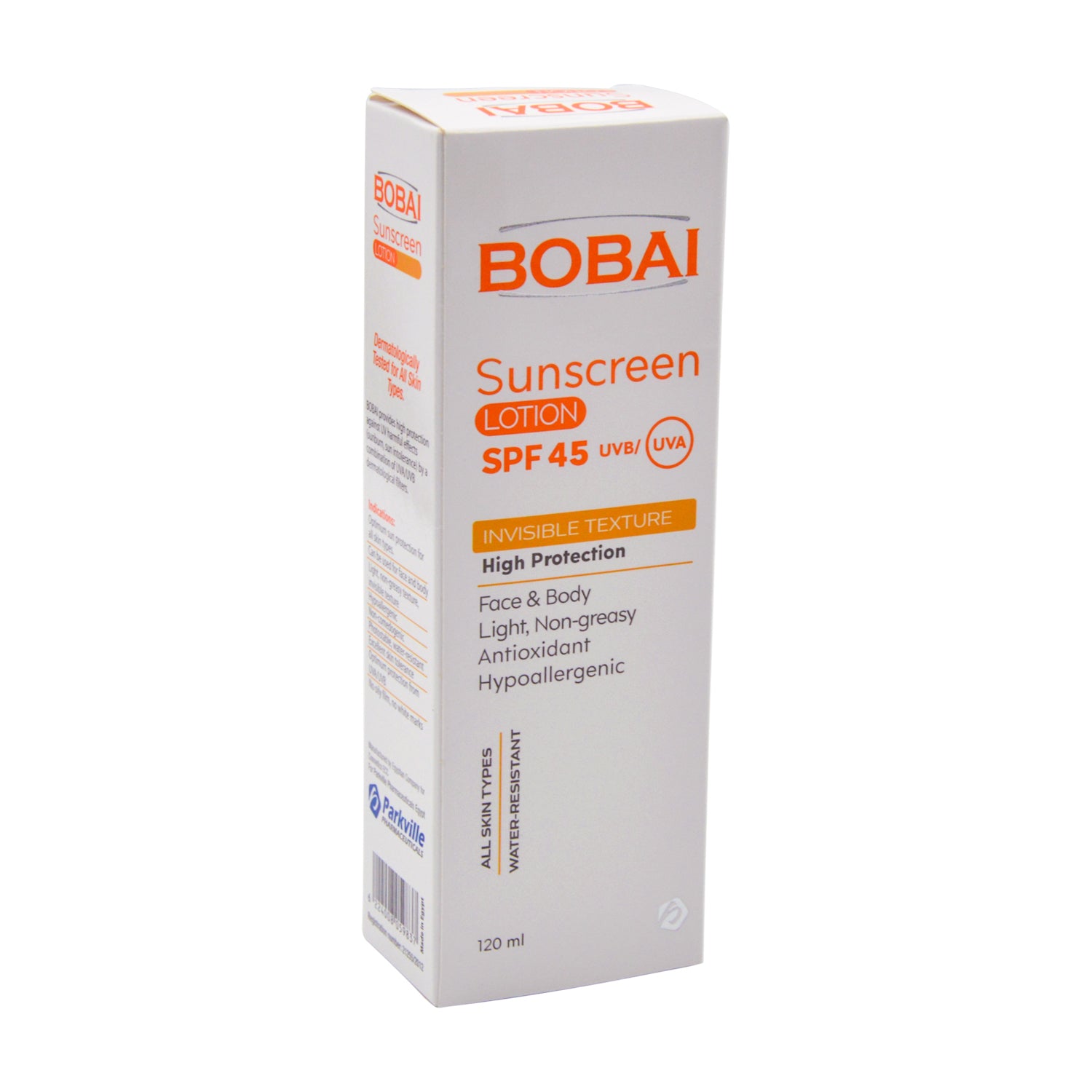 Bobai Hypoallergenic Water-Resistant Antioxidant Face & Body Sunscreen for All Skin Types SPF45 - non comedogenic