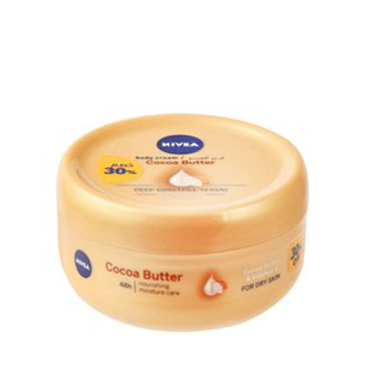 NIVEA Moisturizing & Nourishing Body Cream with Cocoa Butter & Vitamin E for Dry Skin (30% Off)
