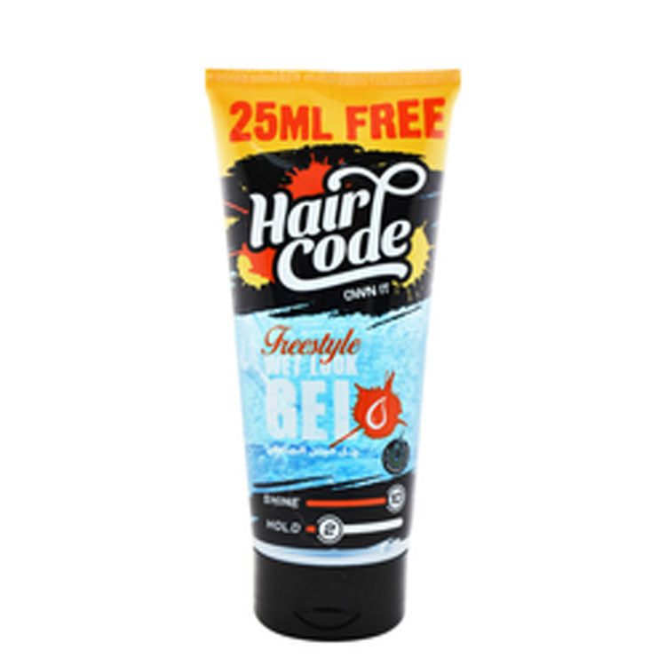 Hair Code Freestyle Wet Look Hair Gel (25ml Free) 185 ml