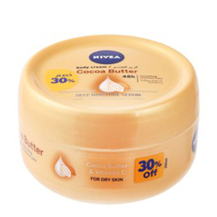 NIVEA Moisturizing & Nourishing Body Cream Cocoa Butter, Serum & Vitamin E for Dry Skin (30% Off)