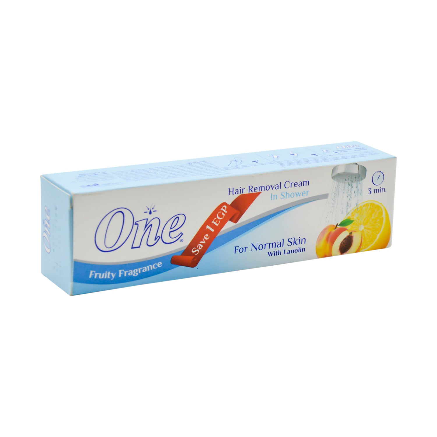 One Hair Removal Cream Fruit Scent with Lanolin for Normal Skin