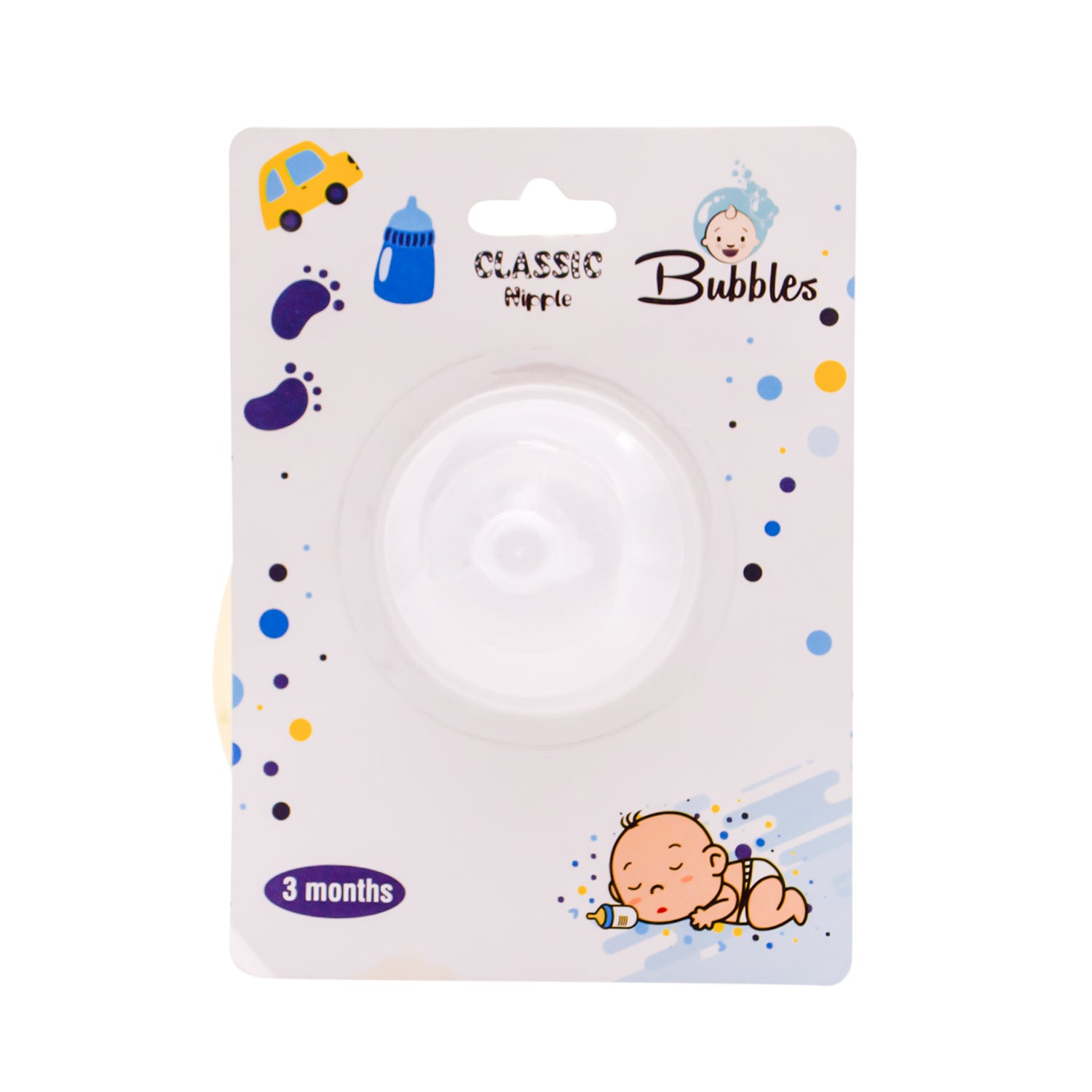 Bubbles Classic Bottle Nipple (3+ Months)