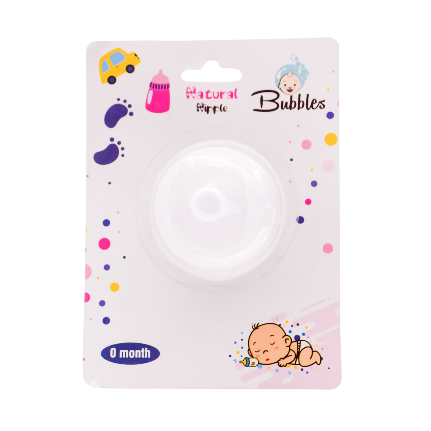 Bubbles Natural Nipple (1+ Month) - BPA free
