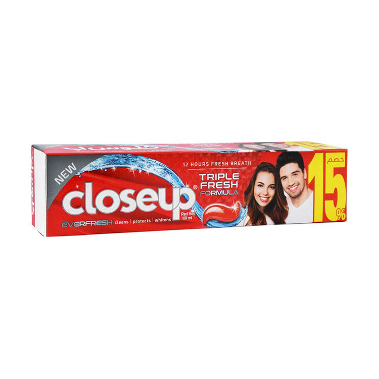 Closeup Triple Fresh Antibacterial Red Hot Toothpaste (15% Off)