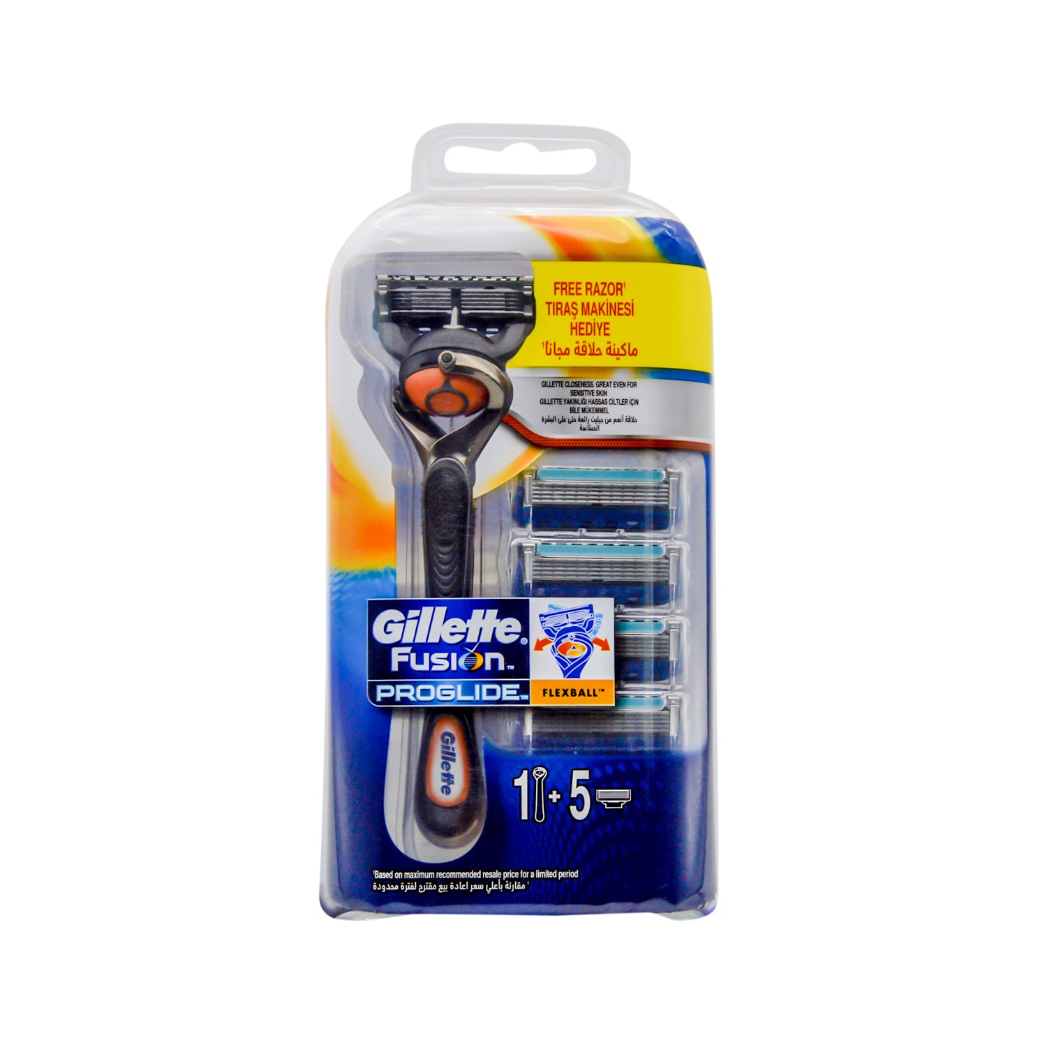 Gillette Fusion Proglide Flexball Razor with Blade Refills