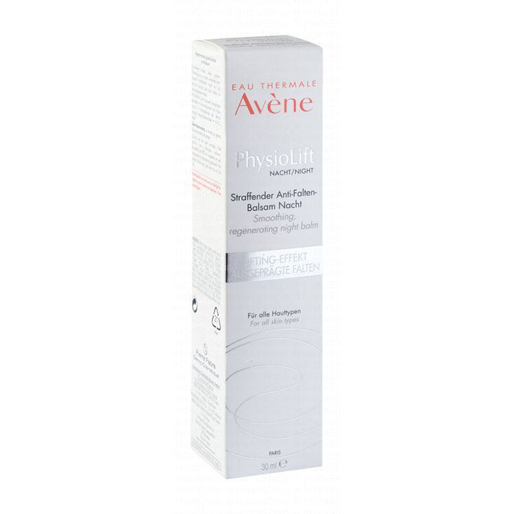 Avene Eau Thermale Physiolift Smoothing, Regenerating & Anti-Wrinkle Facial Night Balm for All Skin Types - non comedogenic