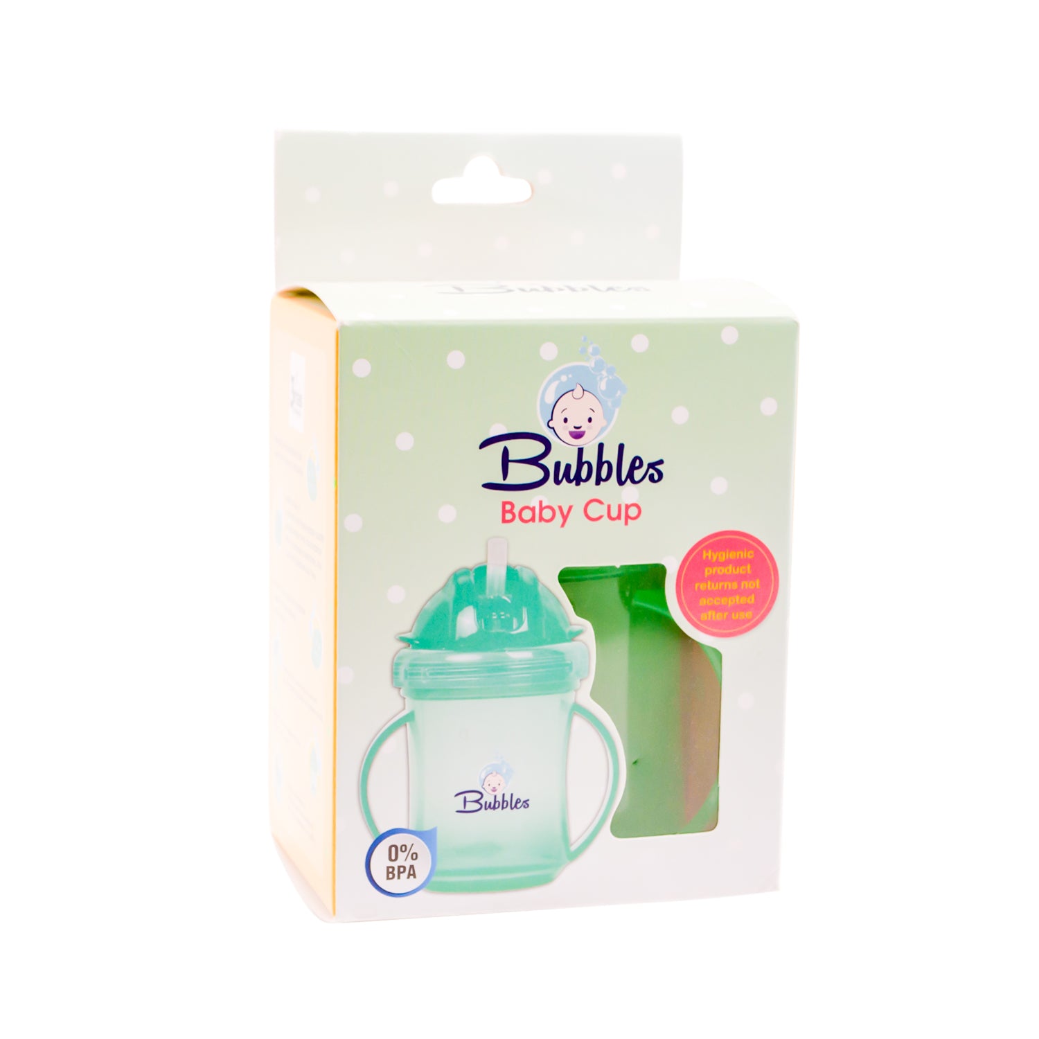 Bubbles Green Children Cup - BPA free