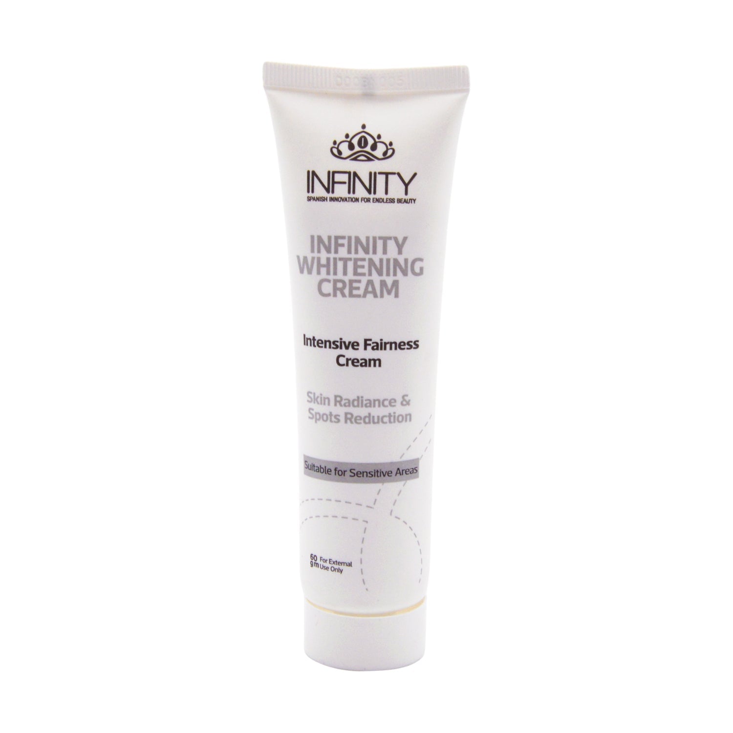 Infinity Intensive Whitening Facial Cream for Skin Radiance & Spots Reduction - parabens free, fragrance free, phthalate free