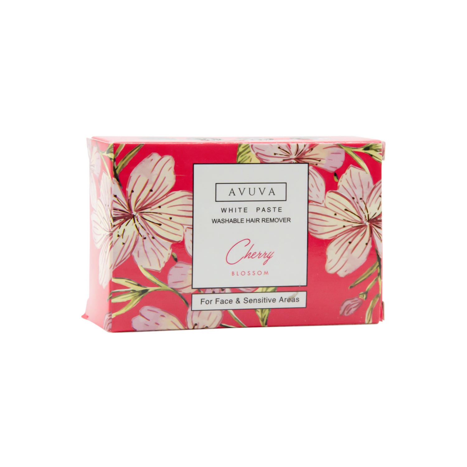 Avuva White Hair Removal Paste Cherry Blossom Scent for Face & Sensitive Areas