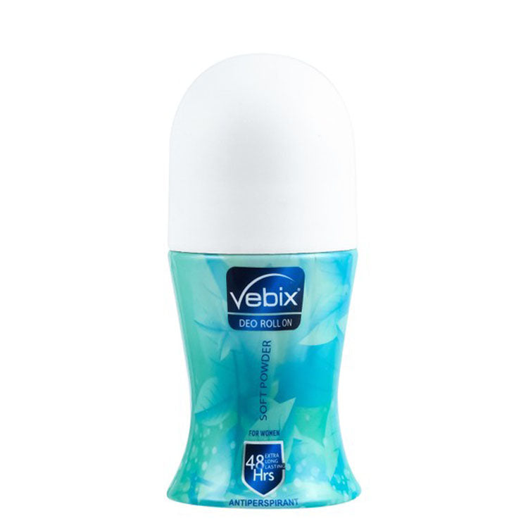 Vebix 48h Antiperspirant Roll-On Deodorant Soft Powder Scent