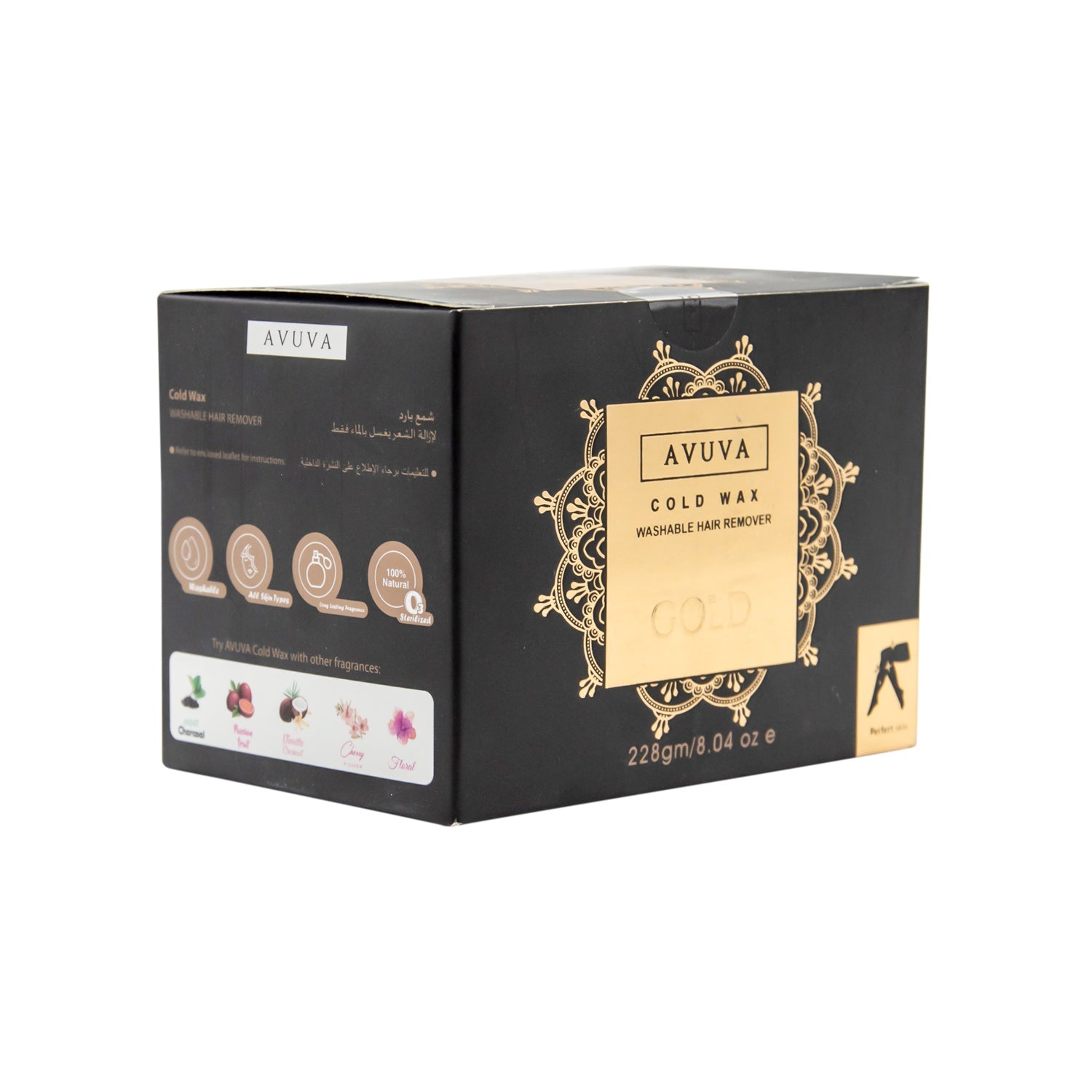 Avuva Gold Hair Removal Cold Wax for All Skin Types