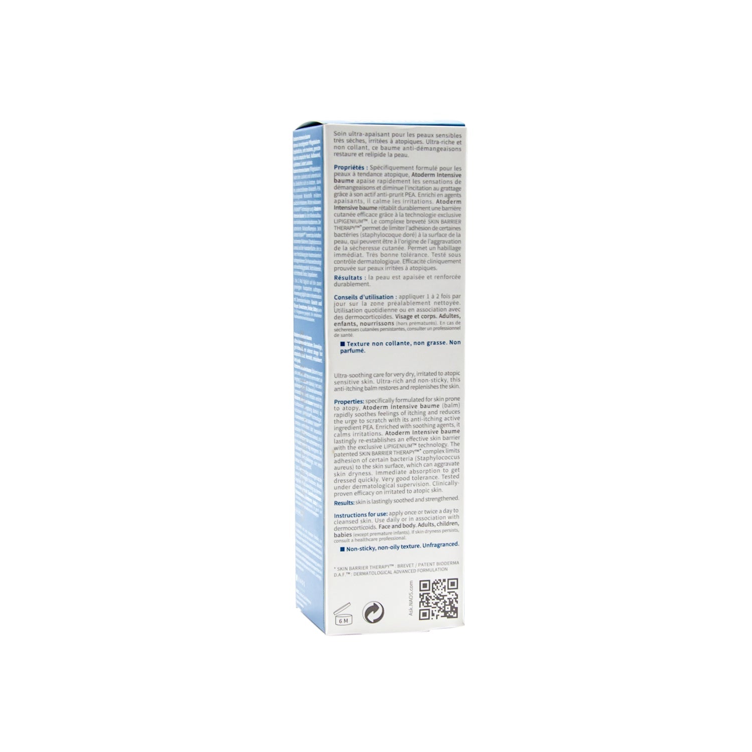 Bioderma Atoderm Unscented Soothing & Anti-Itching Balm for Atopic, Very Dry & Sensitive Skin