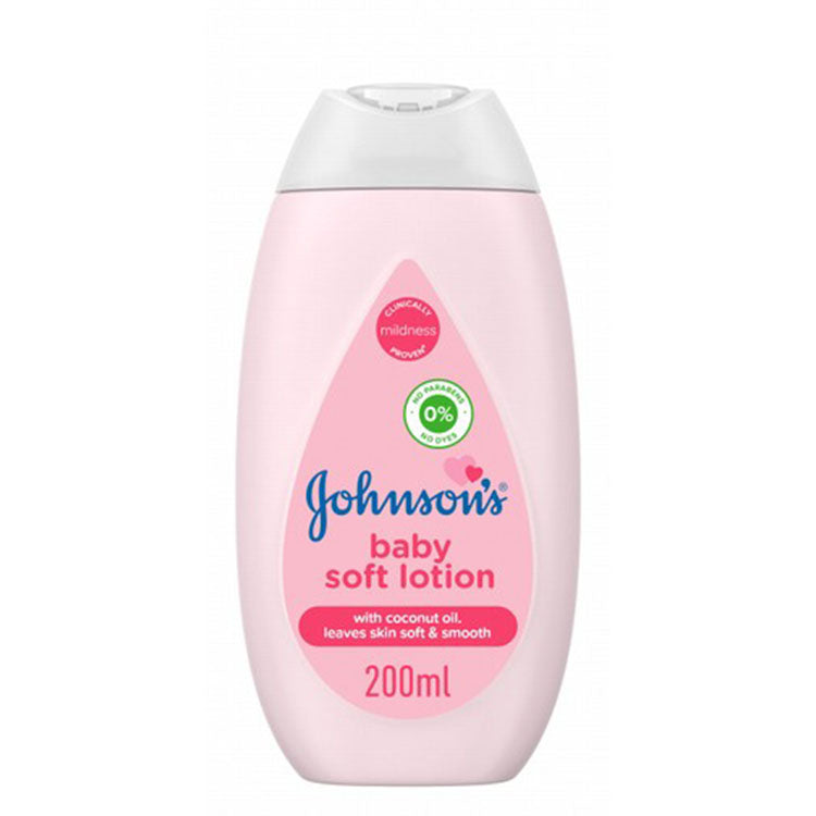 Johnson's Baby Soft Lotion with Coconut Oil - dye free, parabens free 200 ml