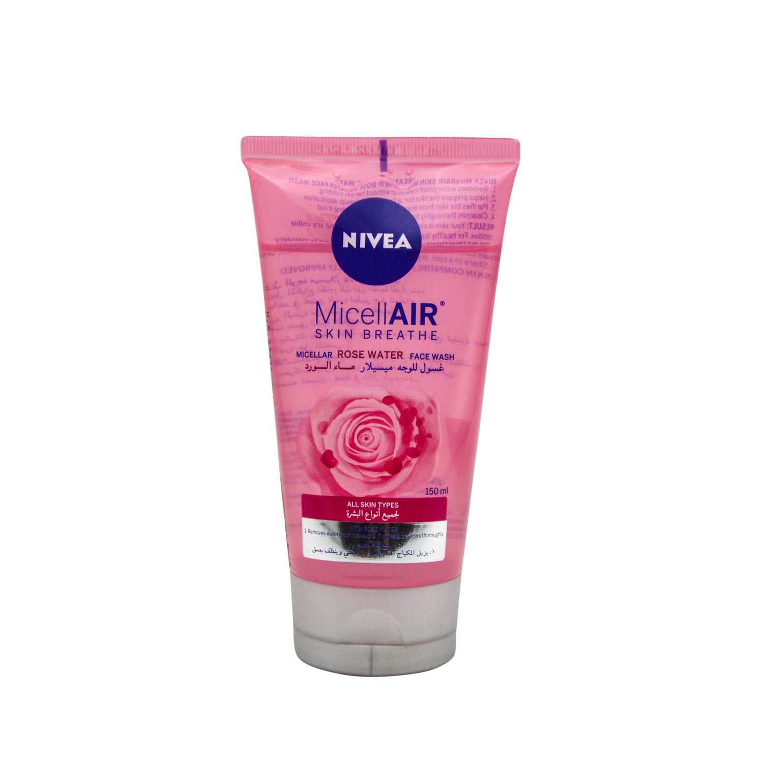 NIVEA Micellar Face Wash with Organic Rose Water for All Skin Types