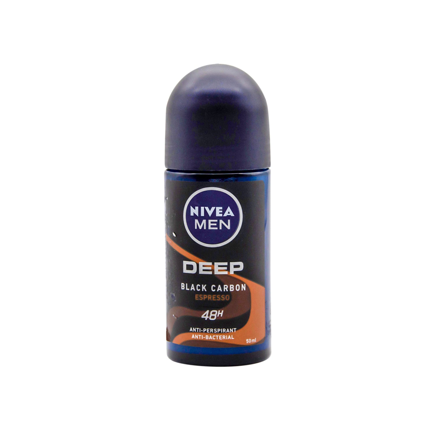 NIVEA Men Deep Black Carbon 48H Antitranspirant Roll-On Deodorant Espresso Scent