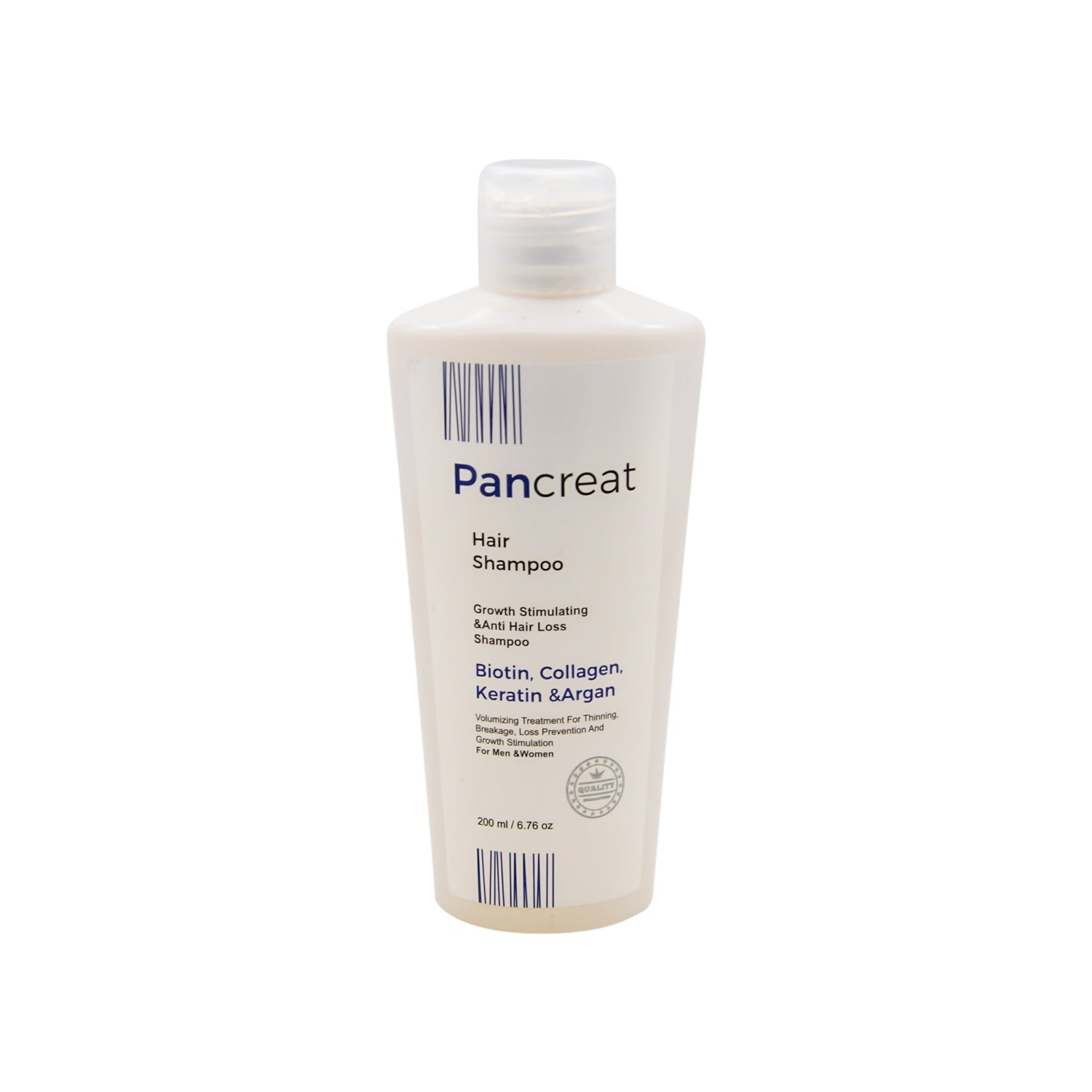 Pancreat Anti-Breakage & Anti-Hair Loss Shampoo with Keratin & Argan for All Hair Types - SLS free, parabens free, animal testing free