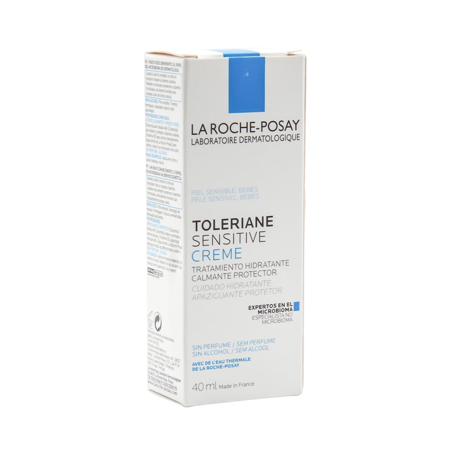 كريم الوجه المرطب والملطف والواقي من لاروش بوزيه توليريان للأطفال والبالغين ذوي البشرة الحساسة - خالٍ من الكحول والعطور