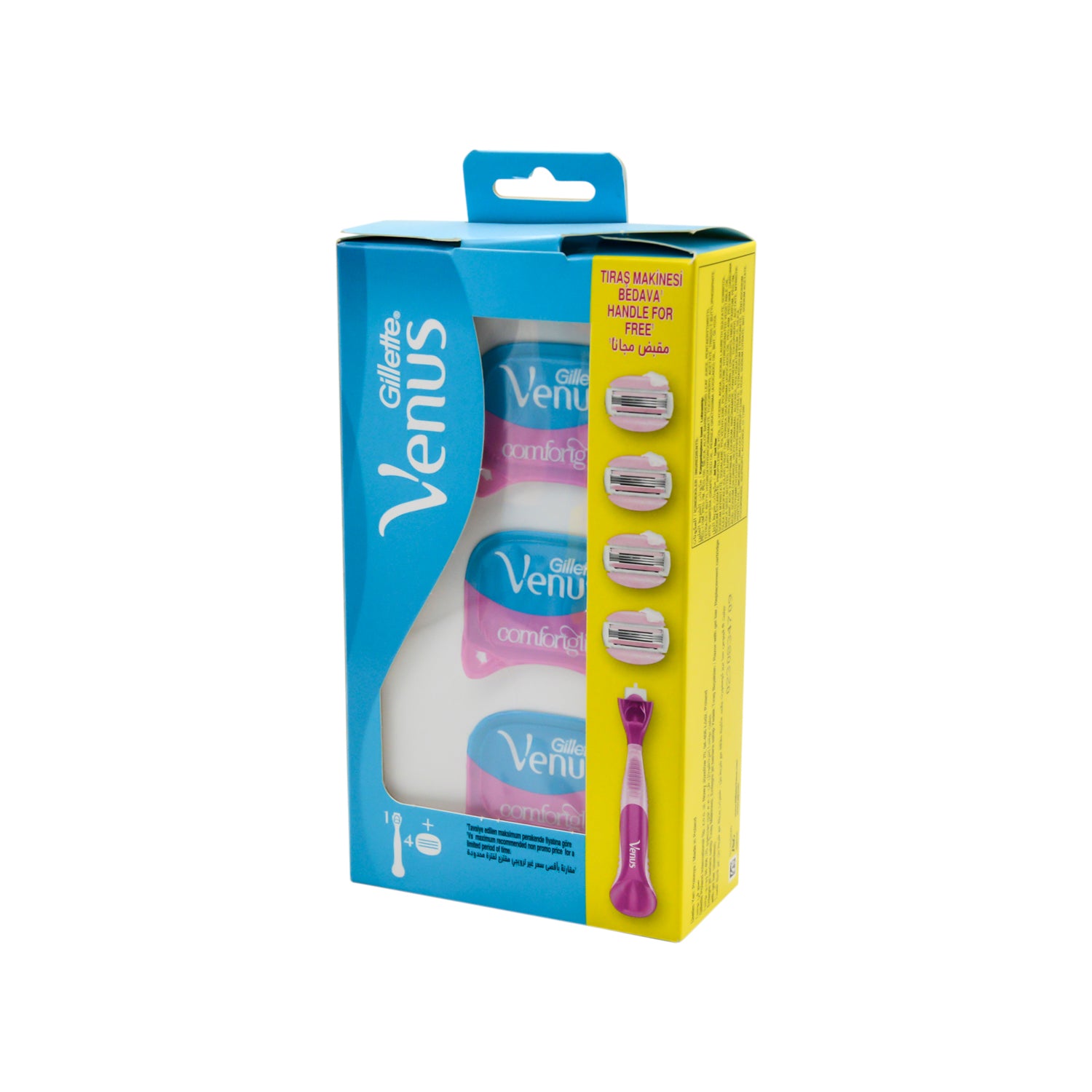 Gillette Venus Comfortglide Breeze 3 Blade Razor with 4 Refills