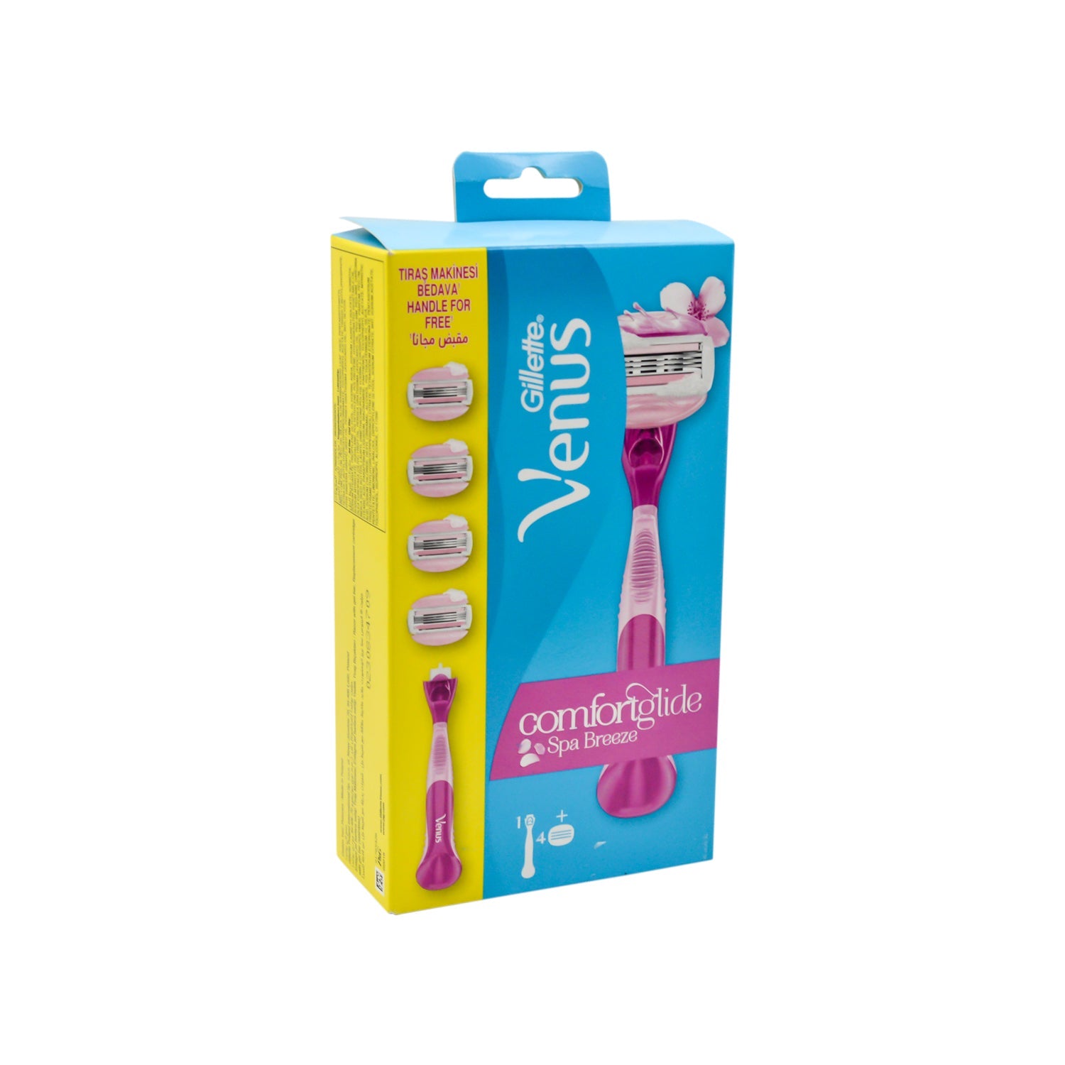 Gillette Venus Comfortglide Breeze 3 Blade Razor with 4 Refills