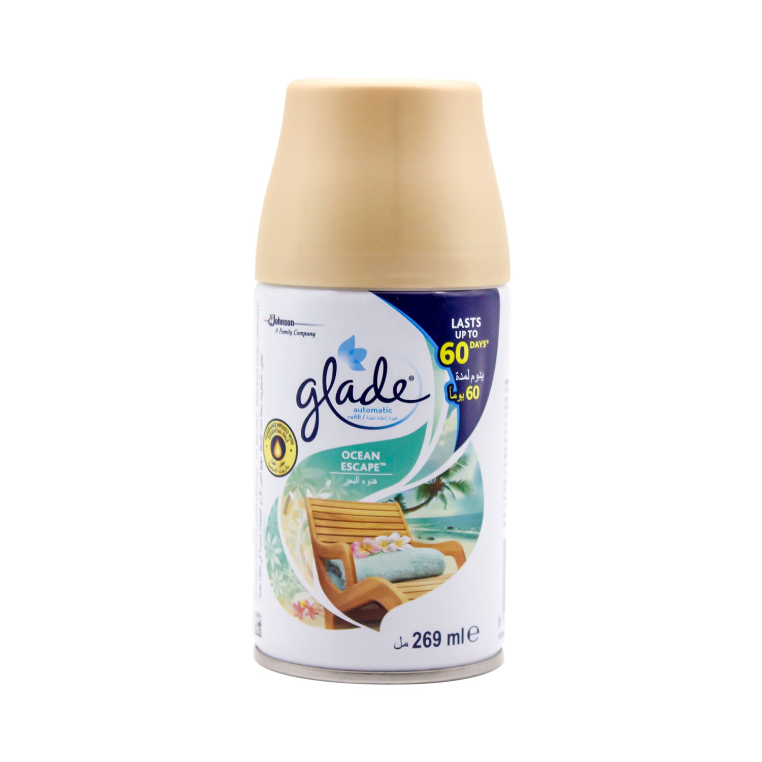 Glade TrueScent Technology Ocean Escape Automatic Air Freshener Spray Refill