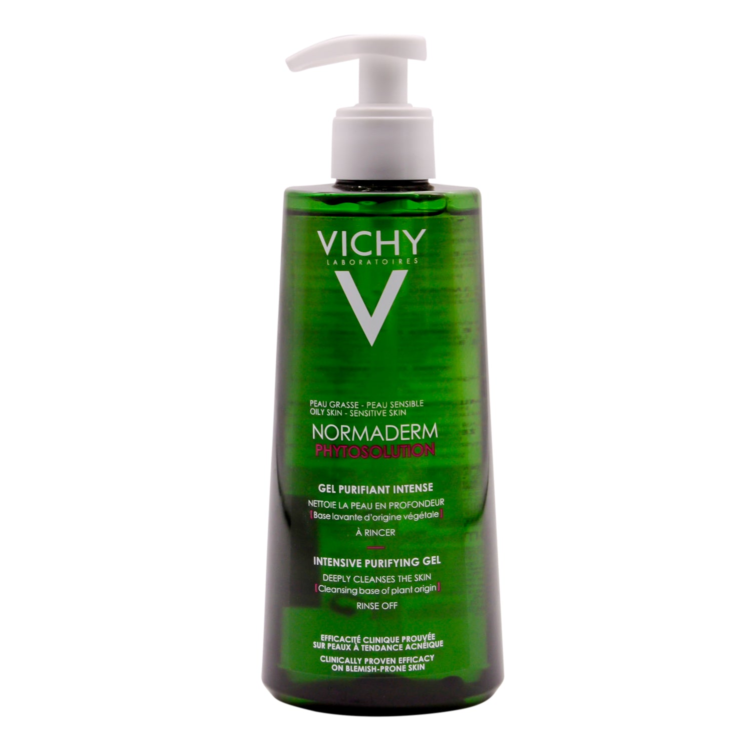 Vichy Normaderm Phytosolution Hypoallergenic Intensive Purifying Facial Cleansing Gel for Oily, Sensitive & Blemish Prone Skin