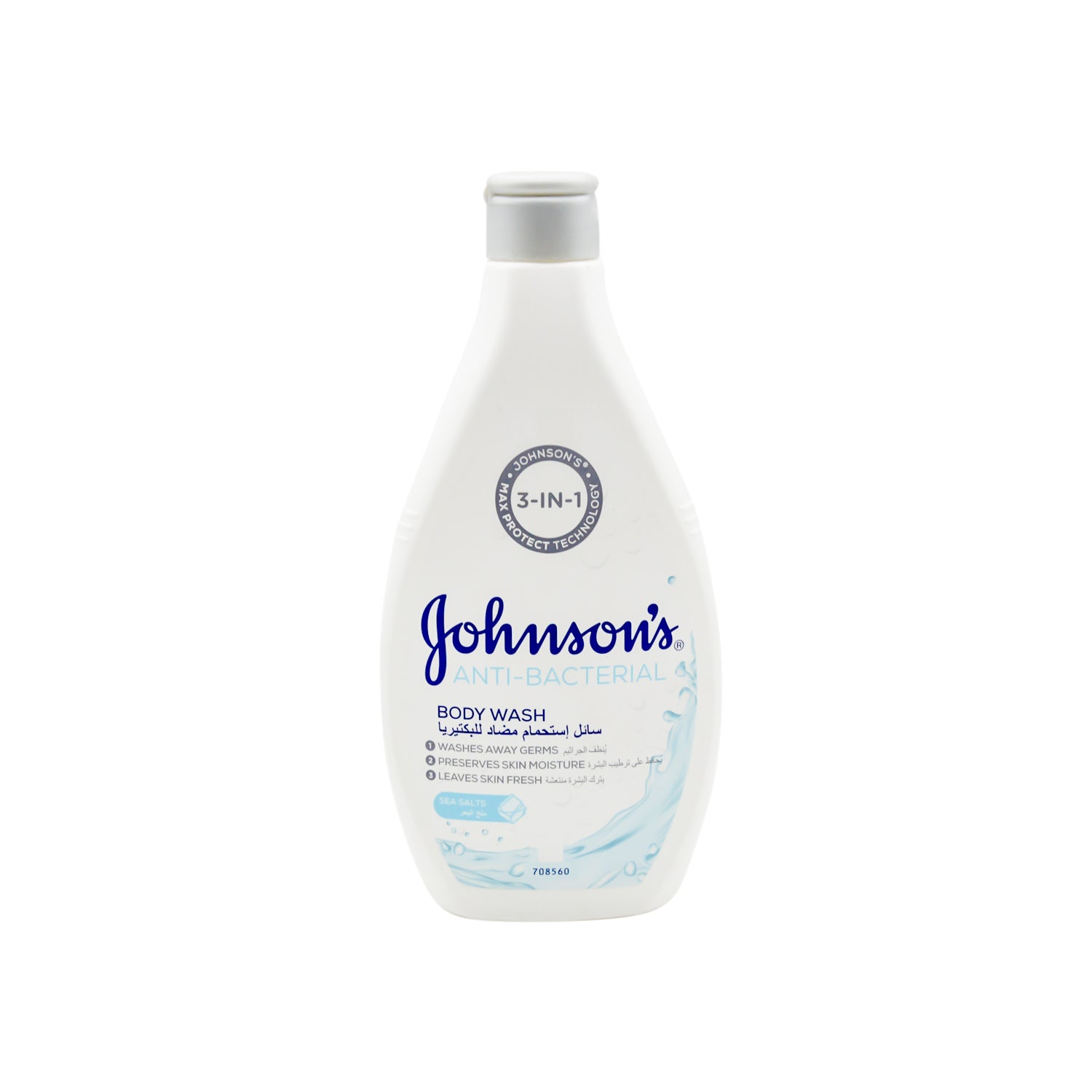 Johnson's 3in1 Antibacterial Body Wash with Sea Salt
