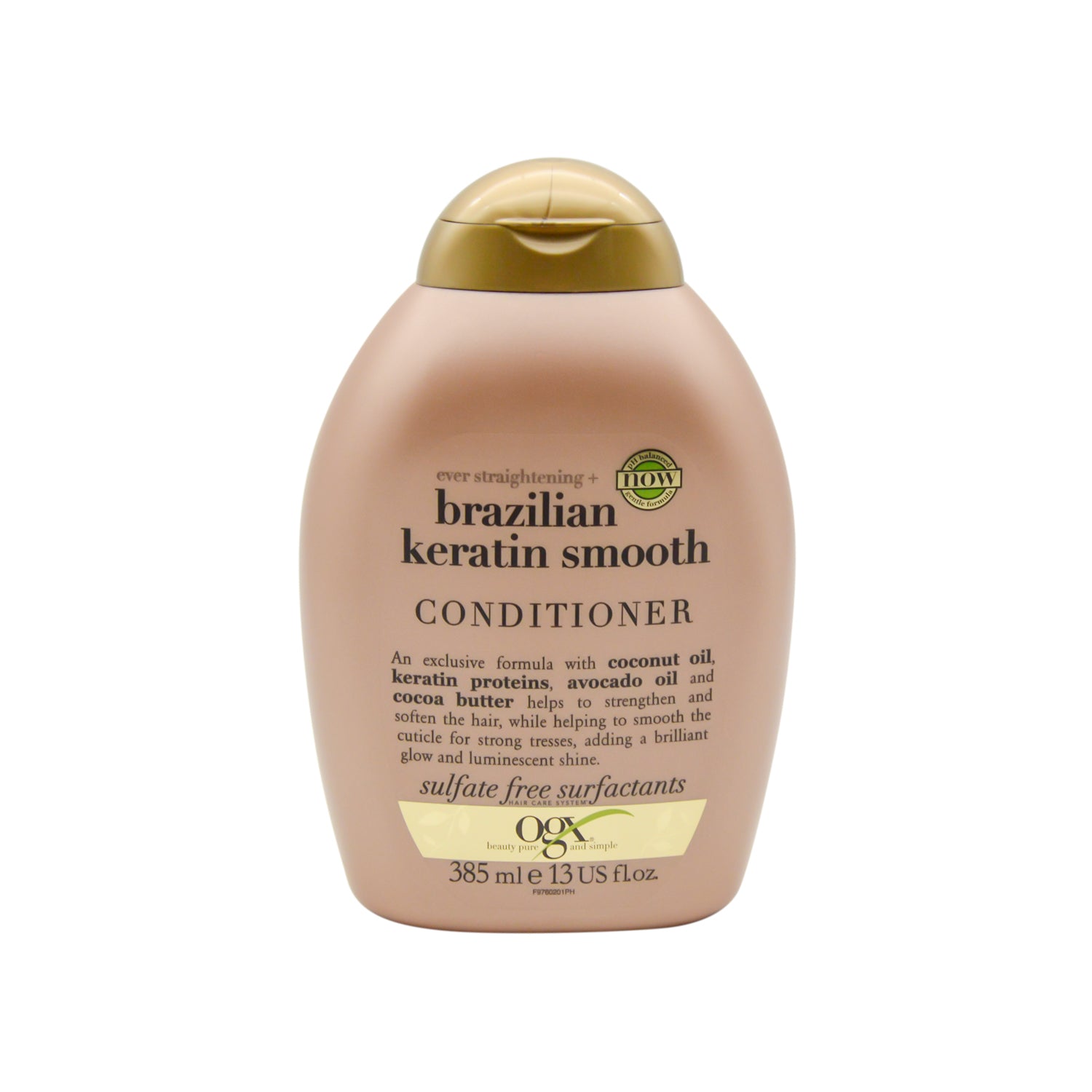 OGX Ever Straightening Brazilian Keratin Smooth Hair Conditioner with Keratin Proteins, Cocoa Butter, Coconut & Avocado Oil - sulfate surfactants free