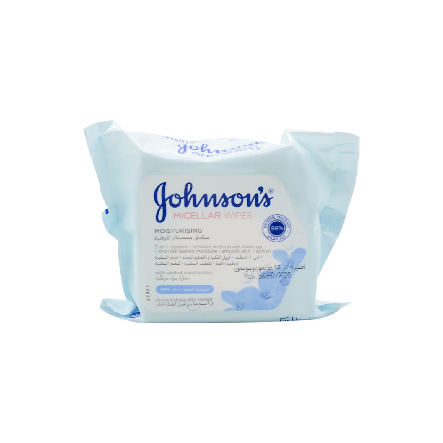 Johnson's Moisturizing Micellar Wipes for Dry Skin