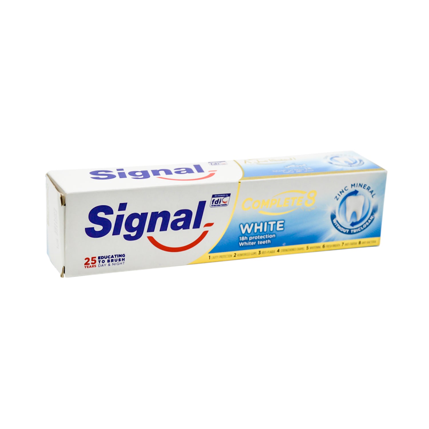 Signal Complete 8 Original Antibacterial Toothpaste with Zinc - triclosan free