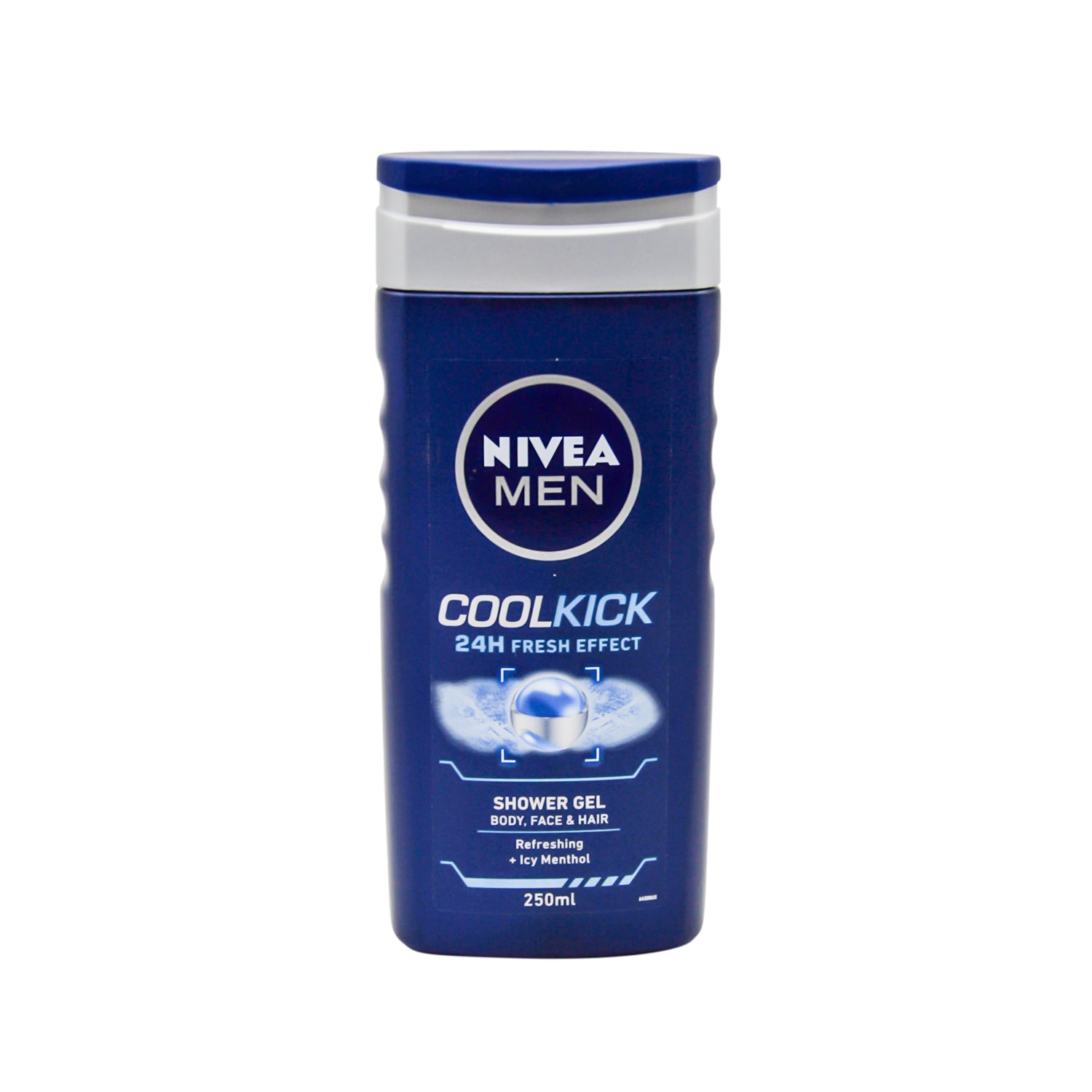 جل استحمام نيفيا مين كول كيك 3 في 1 منعش يدوم 24 ساعة مع المنثول للجسم والوجه والشعر