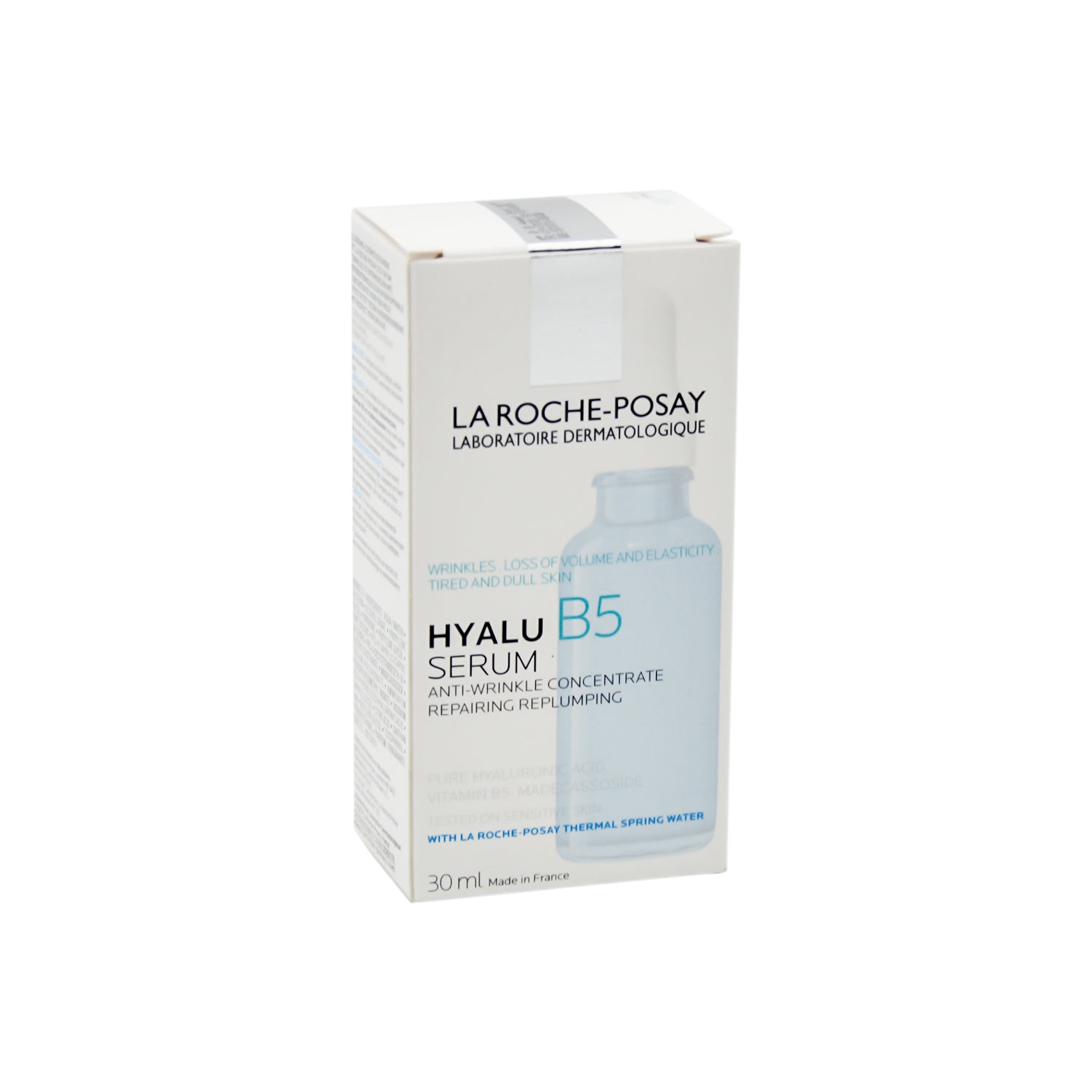 سيروم الوجه من لاروش بوزيه المضاد للتجاعيد، والمُرمم، والمُعيد لملء البشرة، غني بحمض الهيالورونيك، وفيتامين B5، ومياه الينابيع الحرارية، للبشرة الحساسة