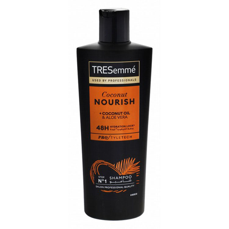 TRESemmé 48H Nourishing Shampoo with Coconut Oil & Aloe Vera - parabens free, dyes free, animal testing free