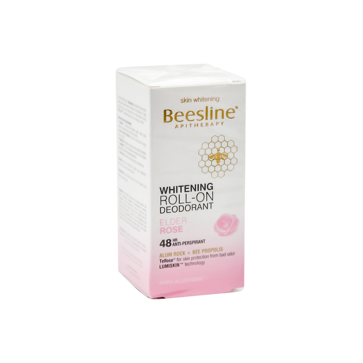 Beesline 48H Antiperspirant & Whitening Roll-On Deodorant Elder Rose Scent