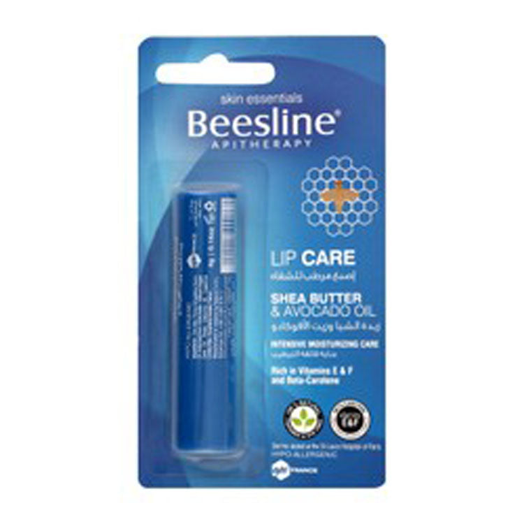 Beesline Hypoallergenic Intensive Moisturizing Lip Balm with Shea Butter & Avocado - dye free, parabens free, preservatives free