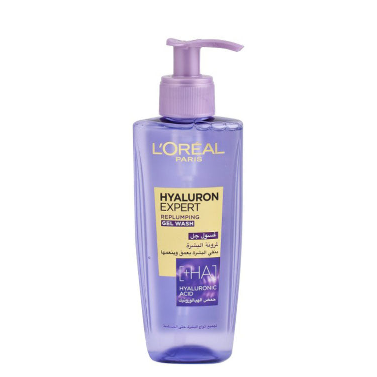 L'Oreal Hyaluron Expert Replumping Facial Gel Wash with Hyaluronic Acid for All Skin Types