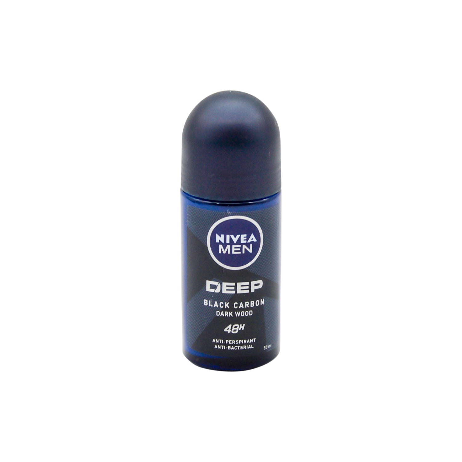 NIVEA Men Maxx Tech Black Carbon 72H Antiperspirant & Antibacterial Roll-On Deodorant Dark Wood Scent