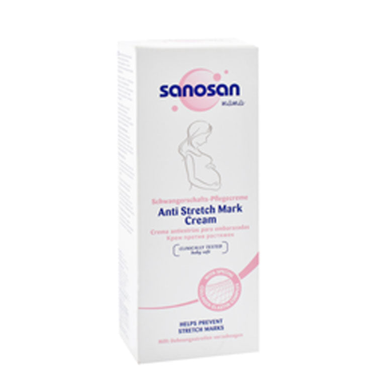 Sanosan Mama Anti-Stretch Mark Cream with Collagen Elastin Complex - paraffin oil free, silicones free, parabens free