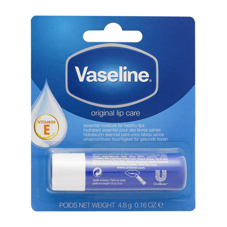Vaseline Original Moisturizing Lip Care with Petroleum Jelly & Vitamin E