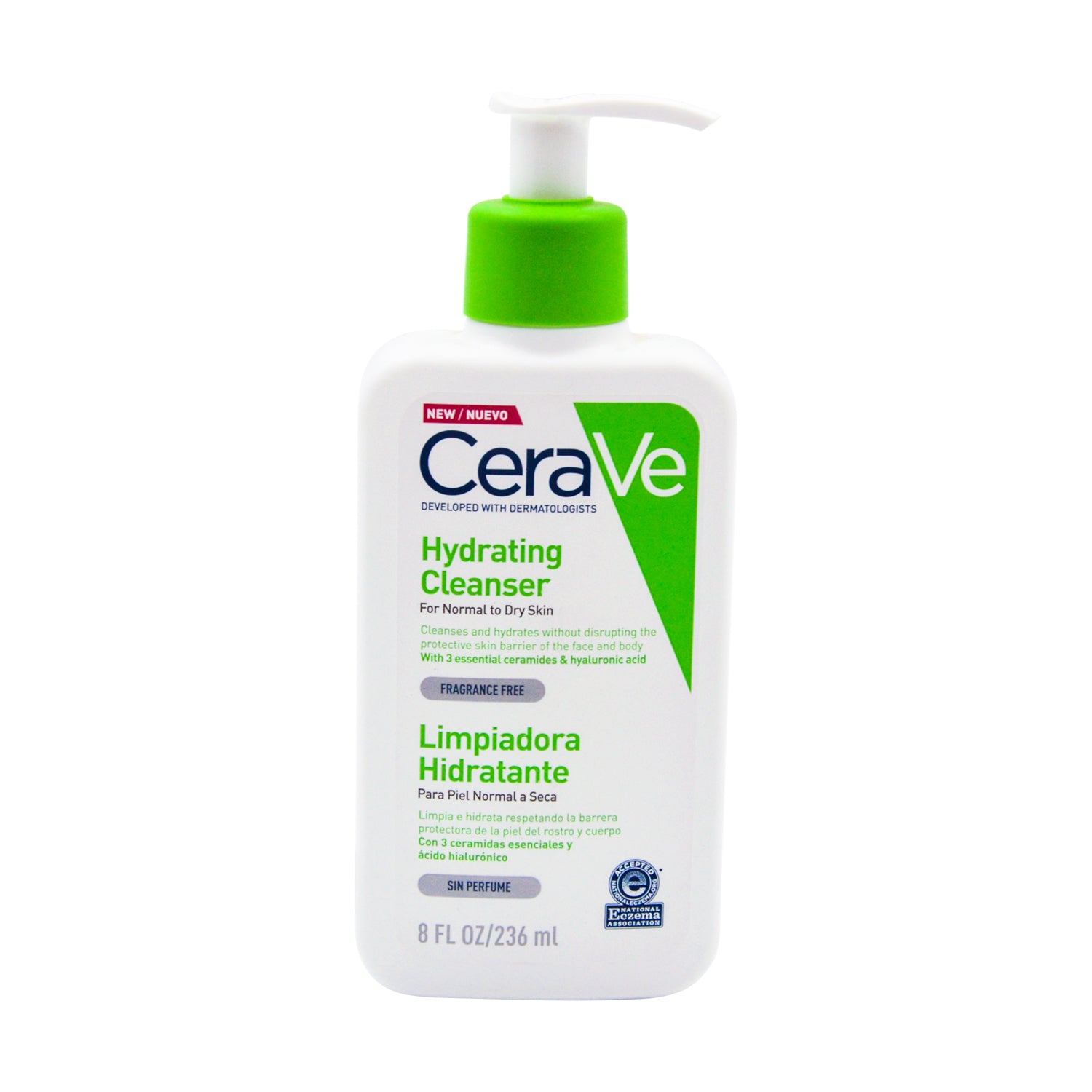 CeraVe Hypoallergenic Hydrating Face & Body Cleanser with Ceramides & Hyaluronic Acid for Normal to Dry Skin - fragrance free