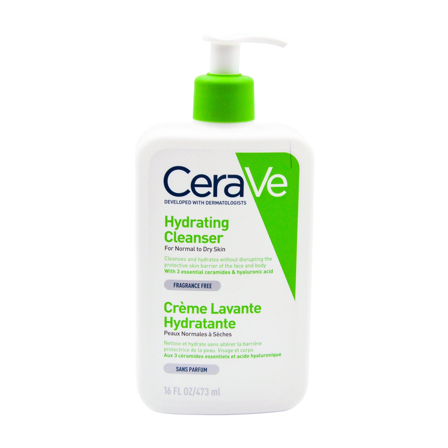 CeraVe Hypoallergenic Hydrating Face & Body Cleanser with Ceramides & Hyaluronic Acid for Normal to Dry Skin - fragrance free